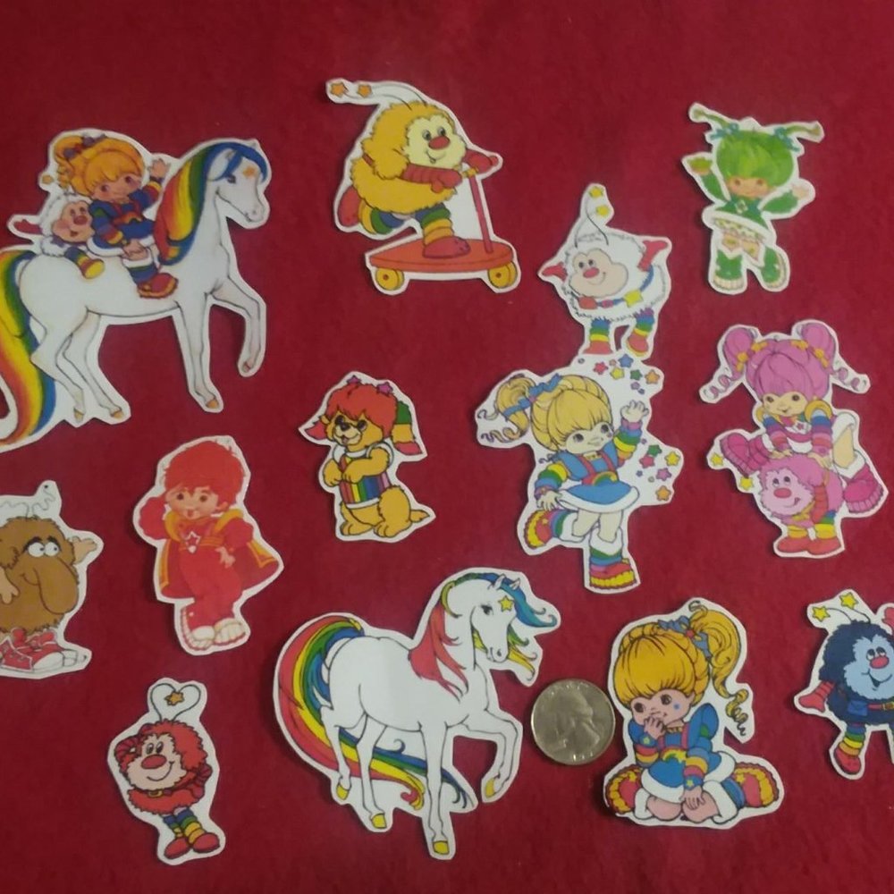 Handmade Anime Manga Videogame Cartoon Retro Rainbow Brite Stickers Bundle Set!